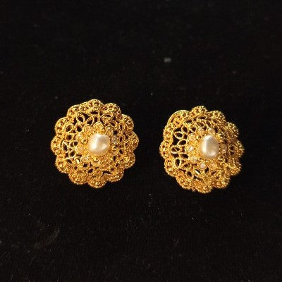 Ear Studs Casual Gold Look