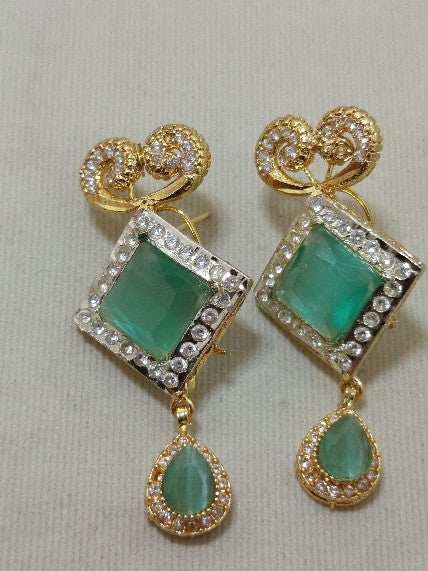 Crystal Studs With Drop