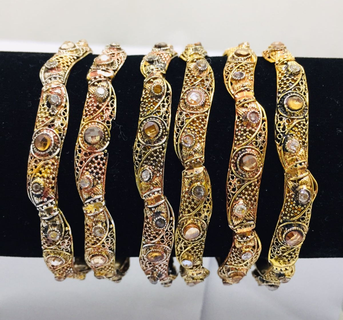 Bangles with Oxidized Finish