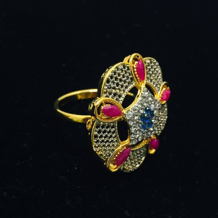 Ring Hand-made and Stones Antique