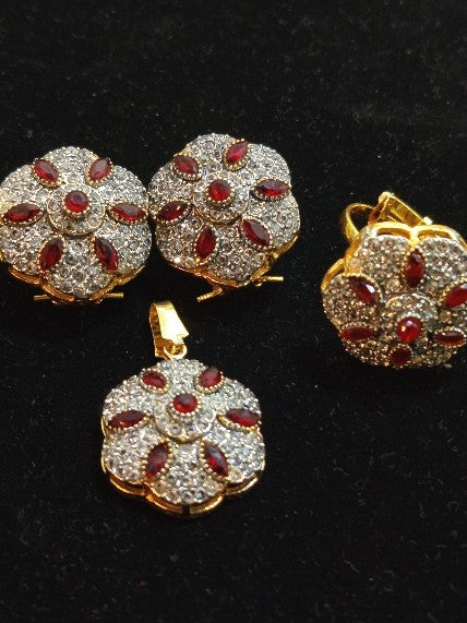 Pendent Set CZ Zircons