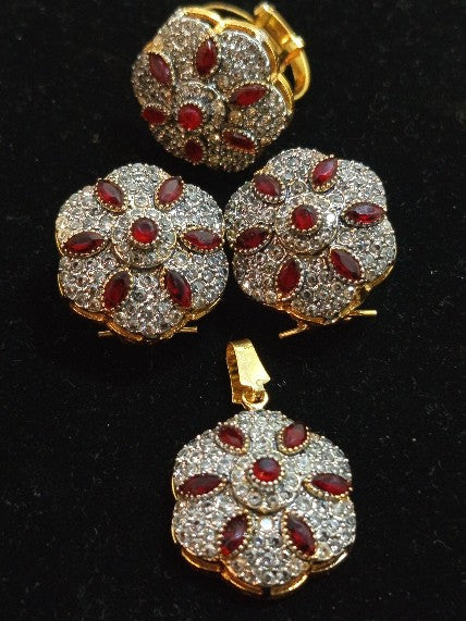 Pendent Set CZ Zircons