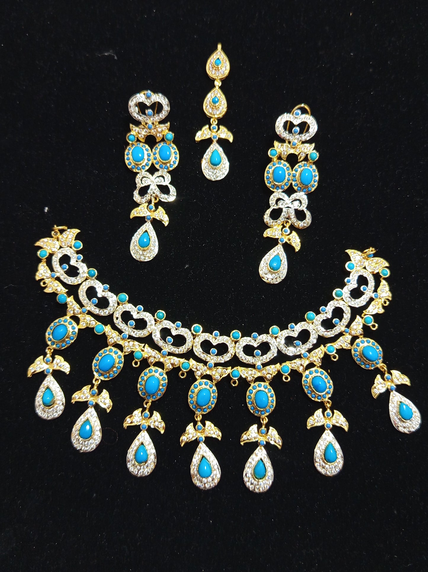 Turquoise (Feroza) Necklace Set