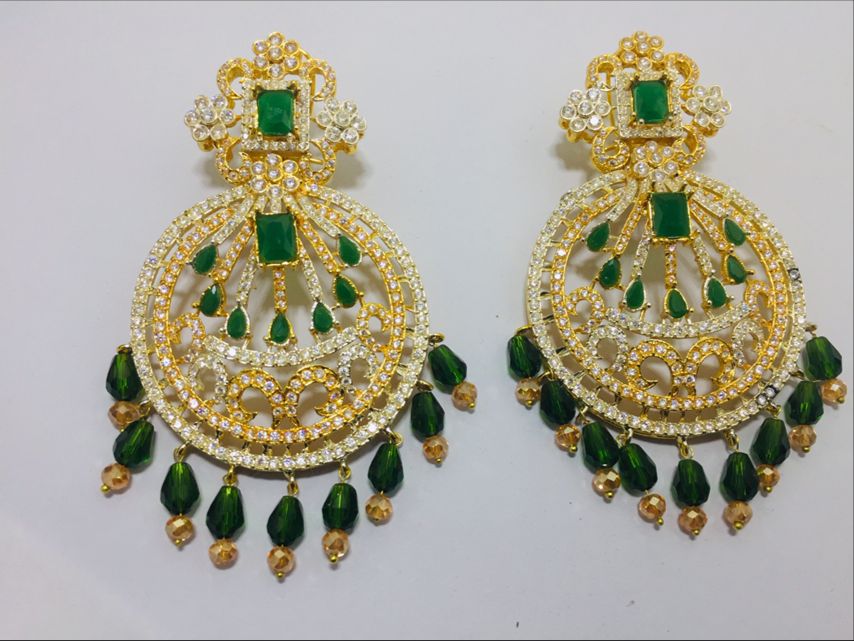 Earrings with Stones Traditional Bala
