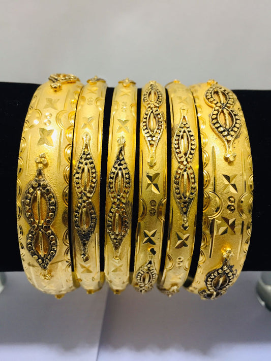 Bangle Set with filgree work Matt Finisih
