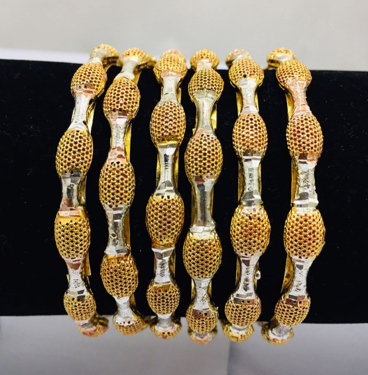 Bangles with oxidized finish