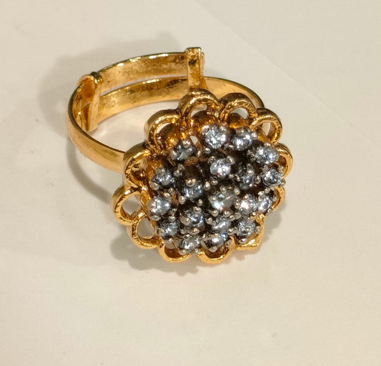 Diamond Style Rings Two Tones