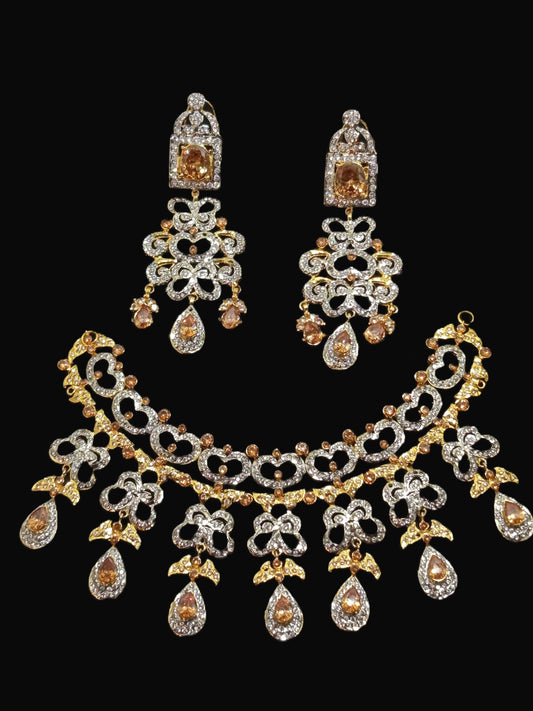 Necklace Set Champion Crystals with Zircons