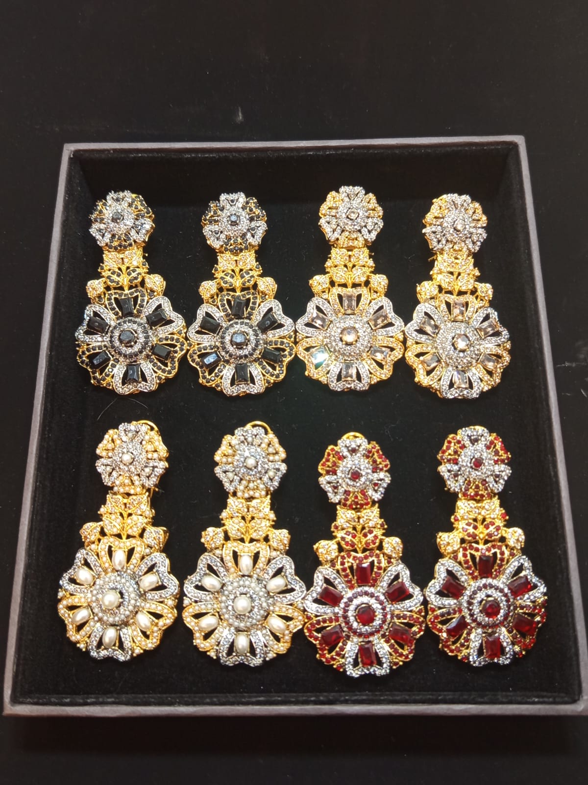 Earrings Stone Studded