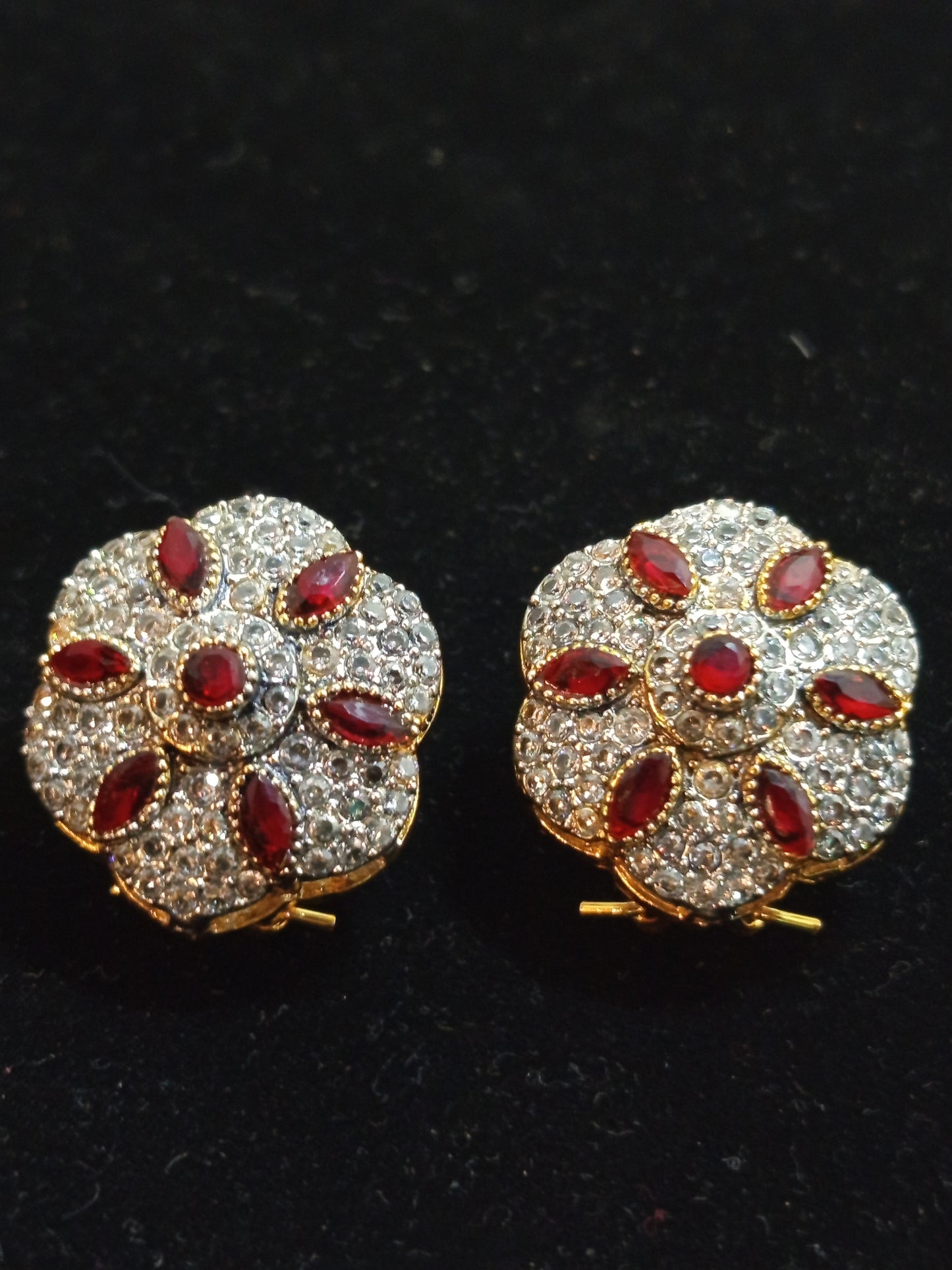 Ear Studs two tones in Zircon